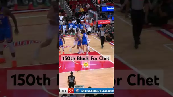 Chet Holmgren Joins A Small List Of NBA Players With 150 Blocks In A Season! 👀🔥| #Shorts