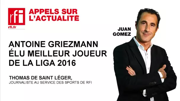 Antoine Griezmann élu meilleur joueur de la Liga 2016