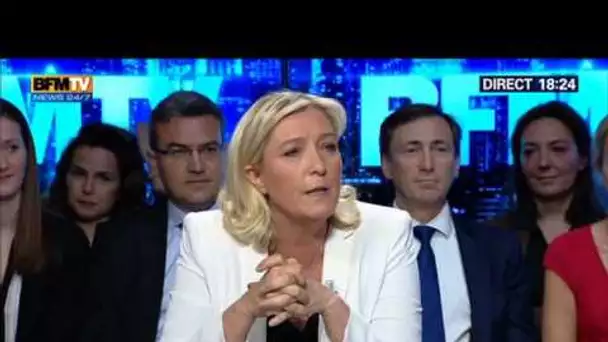 BFM Politique: L&#039;interview de Marine Le Pen par Apolline de Malherbe - 11/05 1/6