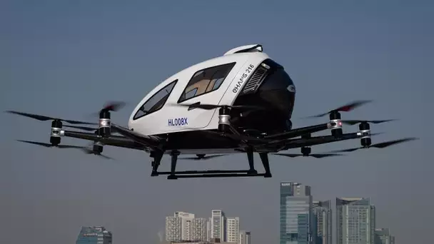 Le taxi-drone fait ses premiers essais à Séoul - no comment