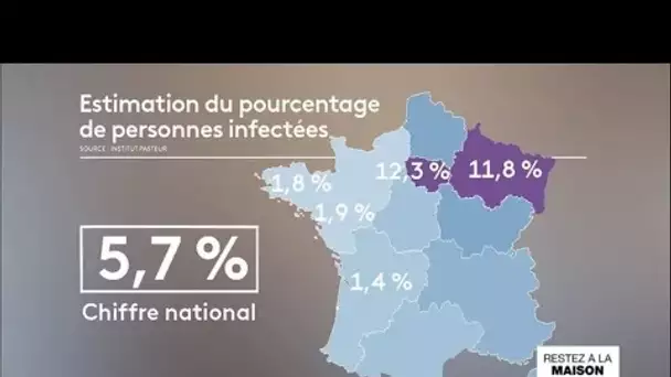 Pandémie de Covid-19 : environ 6% des Français infectés le 11 mai, selon l'Institut Pasteur