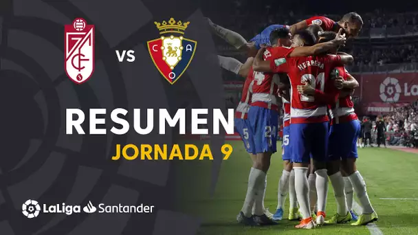 Resumen de Granada CF vs CA Osasuna (1-0)