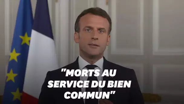 Macron annonce la création d'un statut de "Mort pour le service de la République"