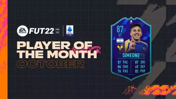Giovanni Simeone | Player of the Month: October 2021 | Serie A TIM 2021/22