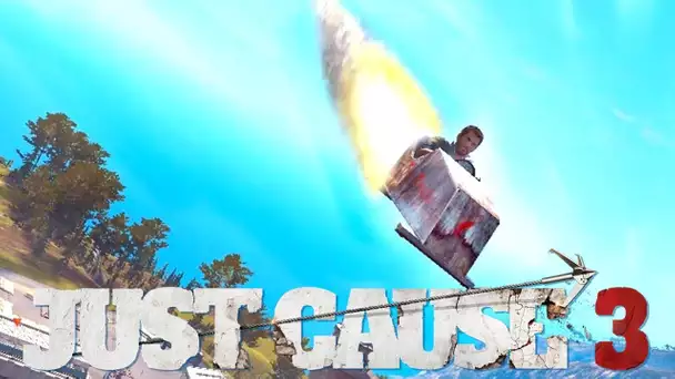 ON S&#039;ECLATE SUR JUST CAUSE 3 ! Cargo plane, stunt, Volcan etc (Redif)