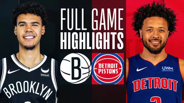 NETS at PISTONS | FULL GAME HIGHLIGHTS | December 26, 2023