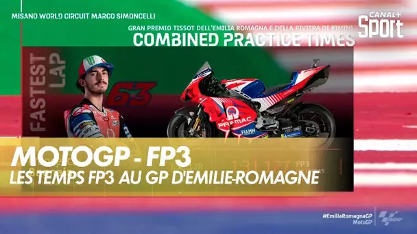 Les temps FP3 du GP du Grand Prix d'Emilie-Romagne
