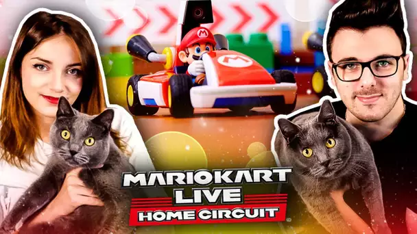 MARIO KART LIVE DANS MON APPART ! (Avec ma Copine & mes Chats !)