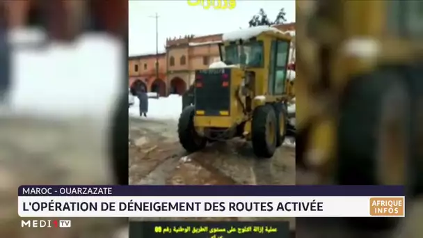 Ouarzazate : L´opération de déneigement des routes activée