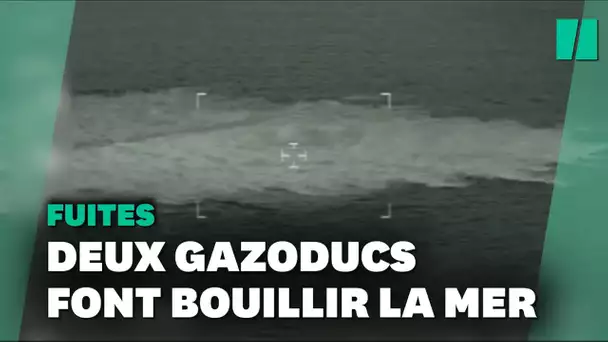 Les images des fuites spectaculaires sur les gazoducs Nord Stream