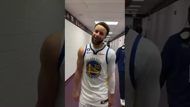 Steph Curry After His HUGE 41 Point Performance in Warriors W on #MLKDay #shorts
