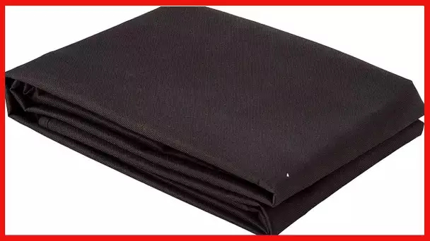 Amazon Basics Waterproof Car Back Bench Seat Cover Protector for Pets - 56 x 47, Black