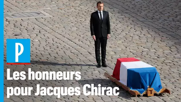 Hommage à Jacques Chirac : les honneurs funèbres militaires aux Invalides
