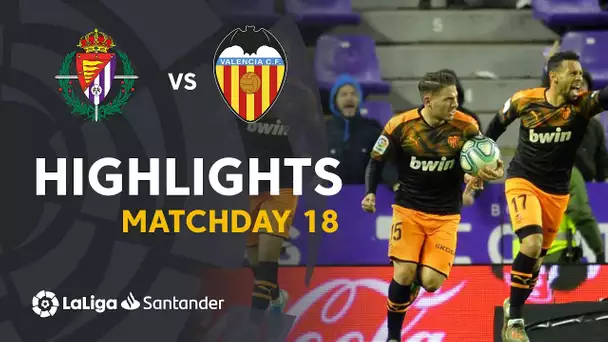 Highlights Real Valladolid vs Valencia CF (1-1)