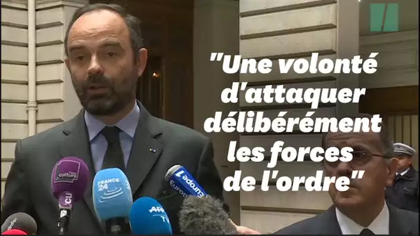 Édouard Philippe rencontre les motards pris à partie par les gilets jaunes