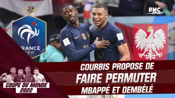 France - Pologne : Courbis propose de faire permuter Mbappé et Dembélé