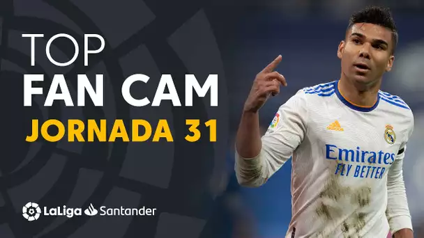 LaLiga Fan Cam Jornada 31: Casemiro, Luuk de Jong & Papu Gómez