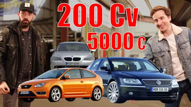 MINIMUM 200 chevaux pour 5000€ : LE GUIDE ACHAT (le permis va s'envoler)