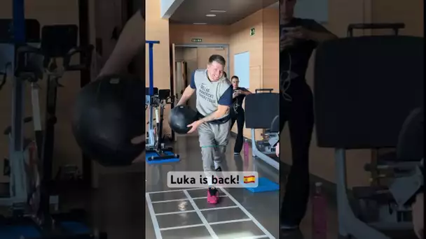Luka is back working out at Ciudad Real Madrid! 💪🇪🇸 | #Shorts