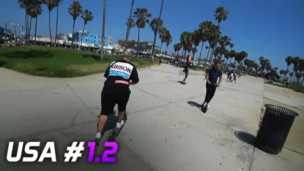 Y'AURA-T-IL UNE CHUTE EN TROTTINETTE SUR VENICE BEACH ? #1.2