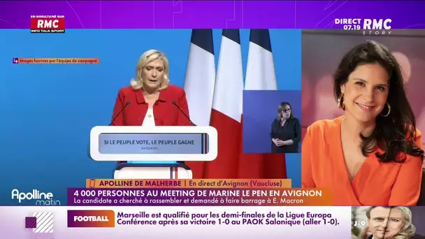 Apolline : "Le Pen n'a pas parlé d'immigration, d'islamise, du voile"