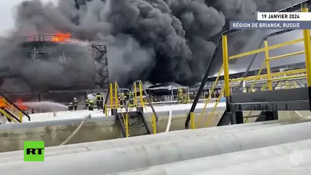 🇷🇺  Russie : un dépôt pétrolier en feu à Klintsy