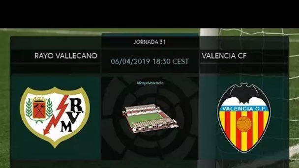 Calentamiento Rayo Vallecano vs Valencia CF