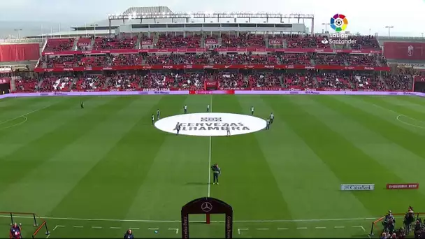 Calentamiento Granada CF vs RCD Espanyol de Barcelona