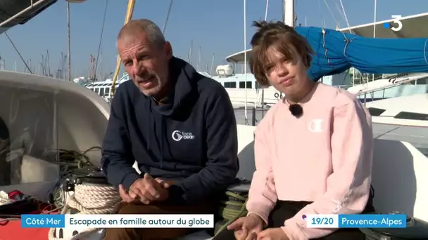 Var:  escapade autour du monde pour le navigateur Sébastien Destremau et sa fille