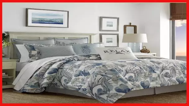 Tommy Bahama - Queen Duvet Cover Set, Cotton Bedding with Matching Shams & Button Closure