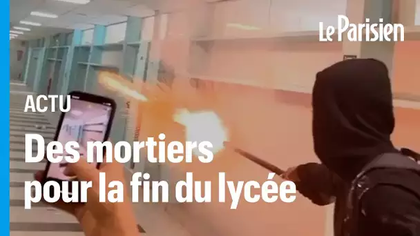 Élèves cagoulés, mortiers, fumigènes… ce lycée pris d’assaut pour fêter la fin d'année scolaire