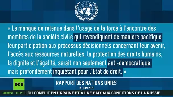 L'ONU s'inquiète du recours excessif à la force par la police française
