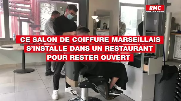 Un salon de coiffure marseillais s’installe dans un restaurant pour rester ouvert
