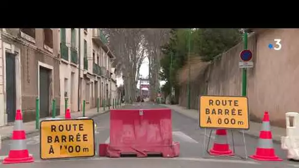 Hérault : le pont suspendu de Canet totalement fermé jusqu'au 12 mars