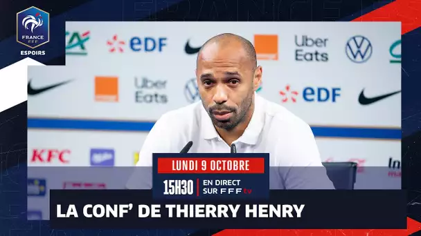 La conférence de presse de Thierry Henry, sélectionneur des Espoirs, en direct (15h30)