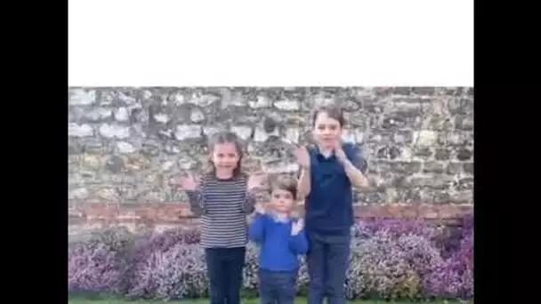 George, Charlotte et Louis applaudissent eux aussi les soignants