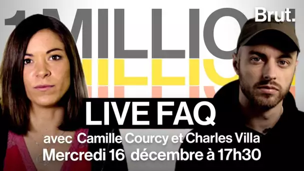 LIVE 1 million d'abonnés avec Camille Courcy et Charles Villa