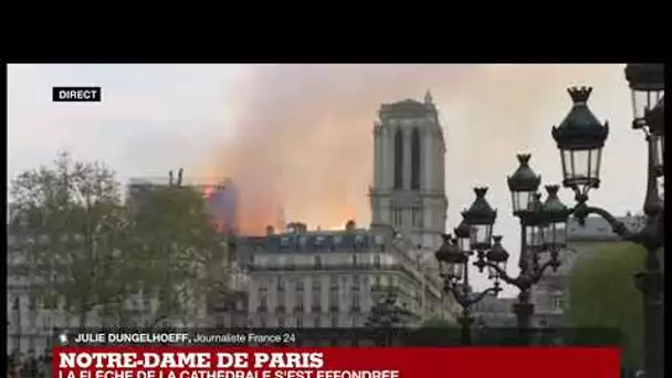 "La toiture de Notre-Dame s'est totalement effondrée" : Incendie à Notre-Dame de Paris