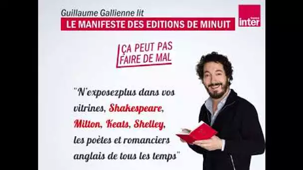 Le manifeste des Editions de Minuit - Lecture de Guillaume Gallienne