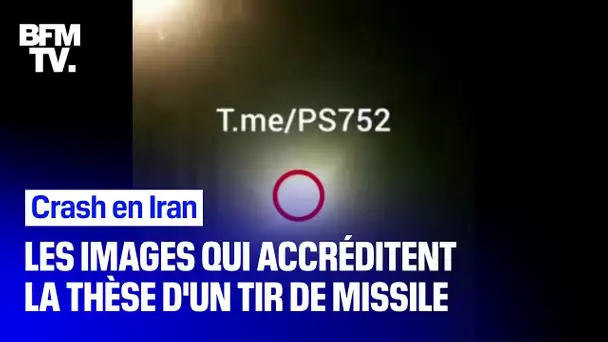 Crash en Iran: ces images montrent-elles le Boeing 737 se faire frapper par un missile?