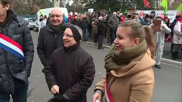 Manifestation pour le déstockage total des déchets de Stocamine