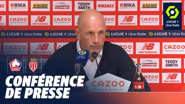 Conférence de presse LOSC LILLE - AS MONACO (4-3)  / 2022/2023