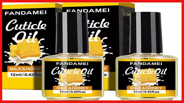 Fandamei 2PCS Cuticle Oil, Nail Cuticle Revitalizing Oil, Nourish and Moisturize Nails, Cuticle Care
