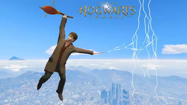 HARRY POTTER DÉTRUIT GTA 5 : HOGWARTS LEGACY TOUS LES POUVOIRS