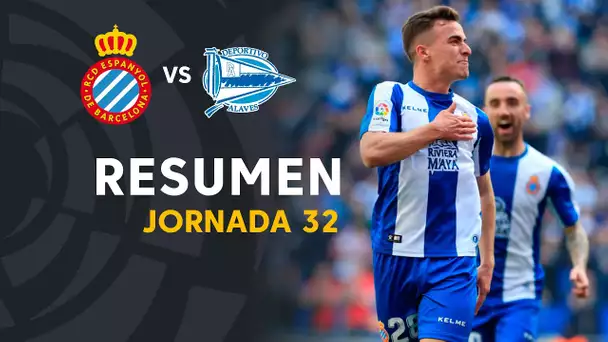 Resumen de RCD Espanyol vs Deportivo Alavés (2-1)