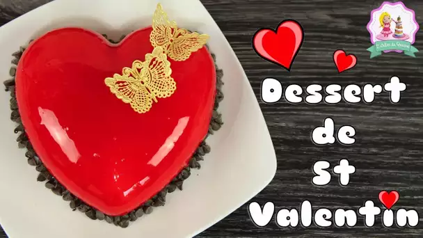 ♡• RECETTE SAINT VALENTIN ENTREMET COEUR | GLACAGE MIROIR ROUGE •♡