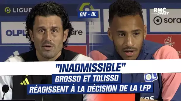 OM -OL : "Inadmissible", Grosso et Tolisso réagissent à la décision de la LFP