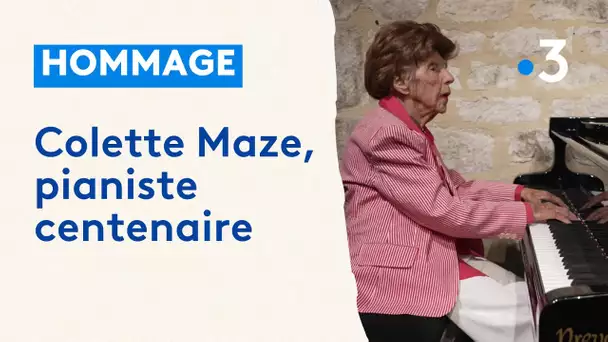 L'un des derniers concerts de Colette Maze, 108 ans, au Clos Vougeot (Côte-d'Or)