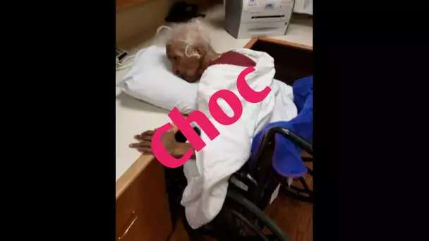 Dans un centre de soins, on laisse une femme de 80 ans couchée sur un bureau en train de s’étouffer