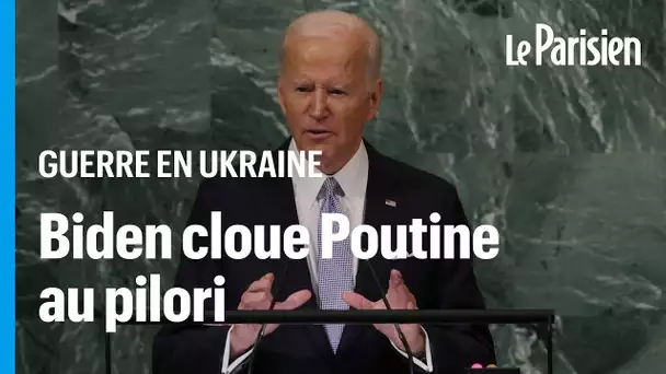 Biden : Poutine veut «anéantir le droit de l’Ukraine à exister»